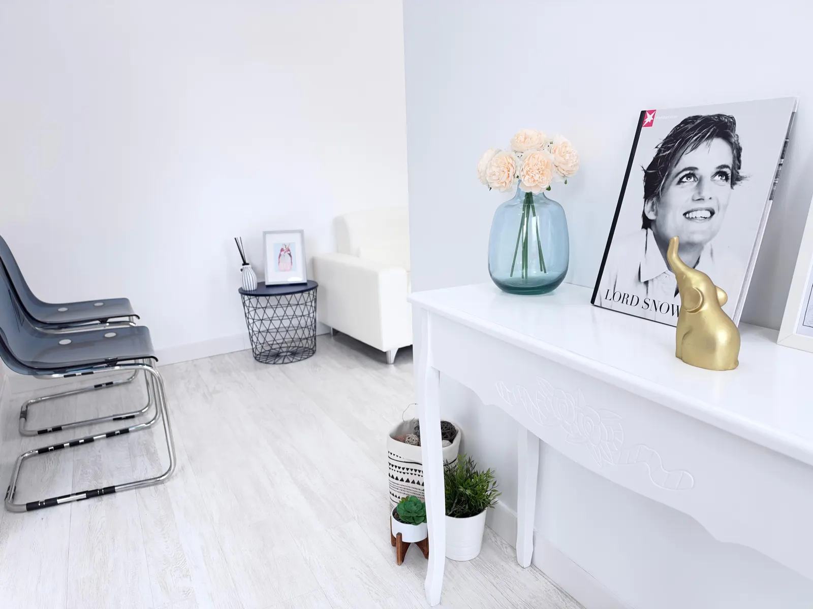Recibidor decorado de Clínica Dental Novalis